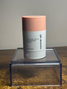 Minimalish natural deodorant rosewater 1.7oz